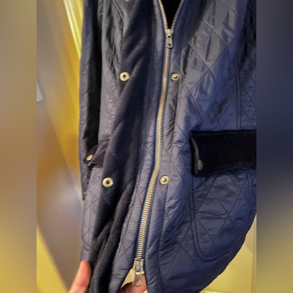Talbots Women's Quilted Riding Jacket Blue 2X - Picture 11 of 16